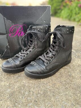 Pastry Military Glitz High Top Sneakers / Dance boots
